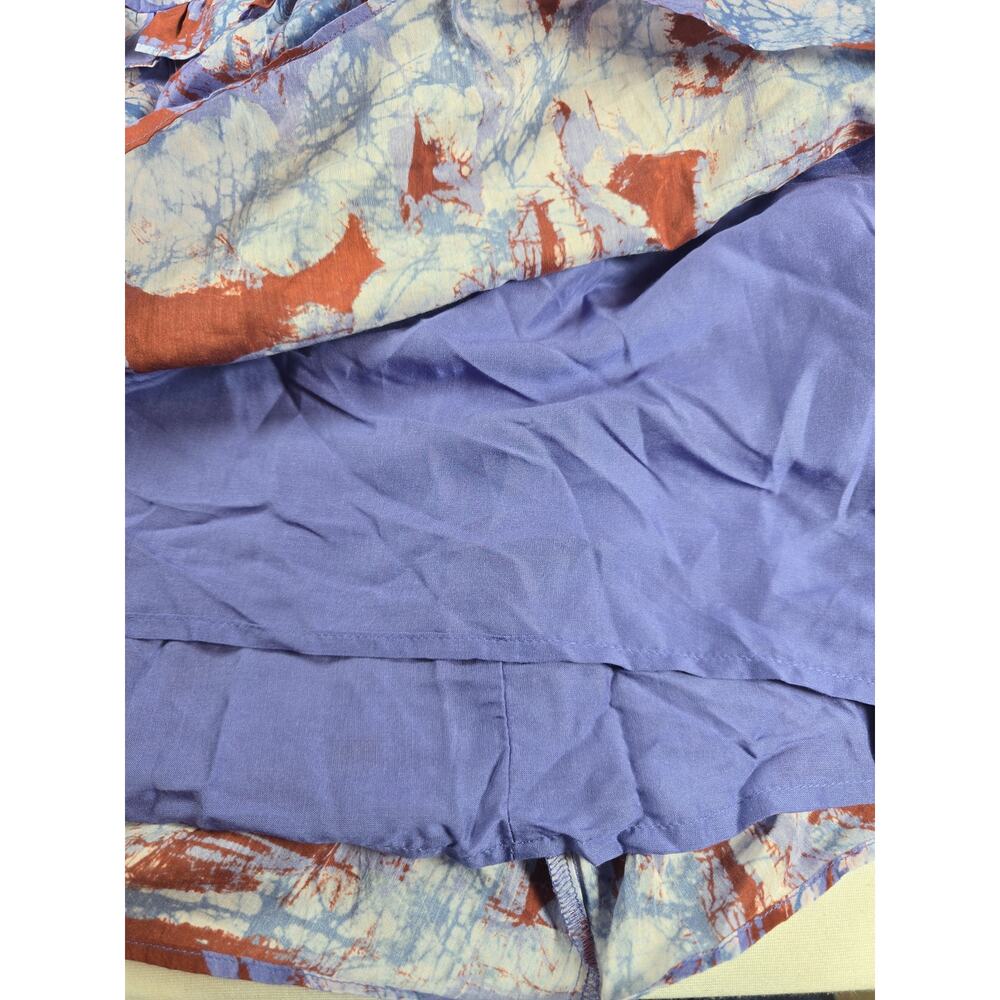 Anthropologie V-Neck A-Line Midi Dress. Size M. Ret $228. Silk & Cotton Blend - Picture 10 of 12